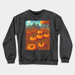 Pumpkin Patches All Over The Place in the Autumn Season Crewneck Sweatshirt